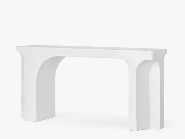 Filippo Console Table - 60"  Matte White/Matte Black, Palatial Series - Image 3