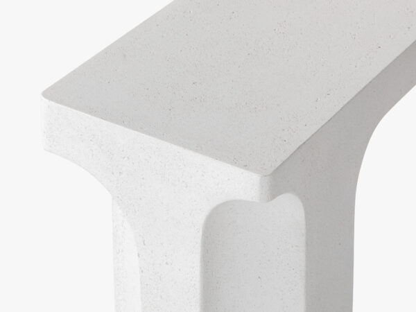Filippo Console Table - 60"  Matte White/Matte Black, Palatial Series - Image 11