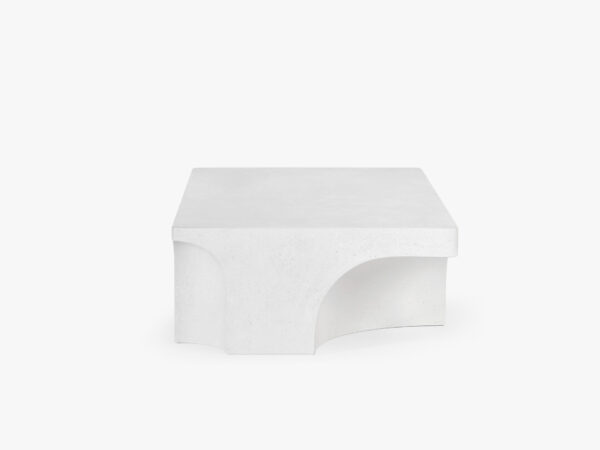 Catherine Coffee Table - 55"  Matte White, Palatial Series - Image 4