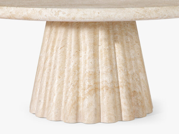 Gaius Coffee Table - 30"  Travertine-like Beige/Travertine-like Brown, Roman Series - Hình ảnh 3