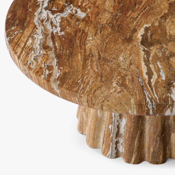 Pliny Coffee Table - 36"  Travertine-like Beige/Travertine-like Brown, Roman Series - Hình ảnh 5