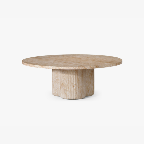 Henry Coffee Table - 45"  Travertine-like Beige, Roman Series