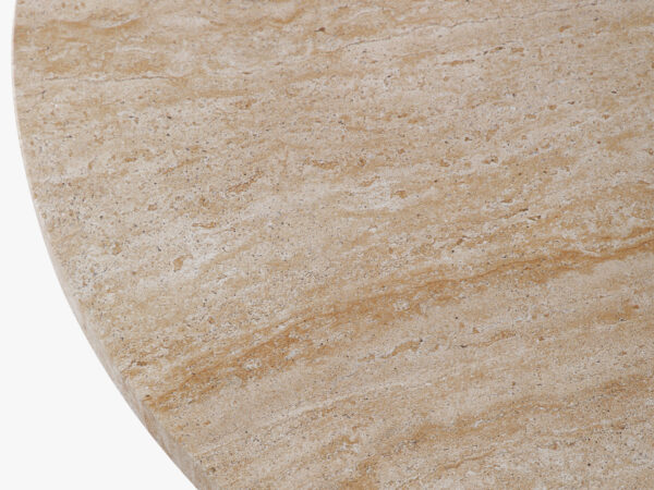 Henry Coffee Table - 45"  Travertine-like Beige, Roman Series - Image 4