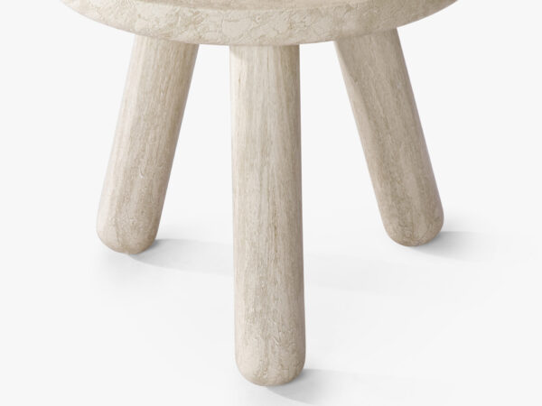 Canova Side Table - 16"  Travertine-like Beige, Trio Series - Hình ảnh 4