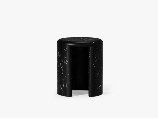 Leopold Coffee Table - 15"  Marble-like Black, Roman Series - Hình ảnh 2