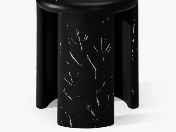 Leopold Coffee Table - 15"  Marble-like Black, Roman Series - Hình ảnh 3