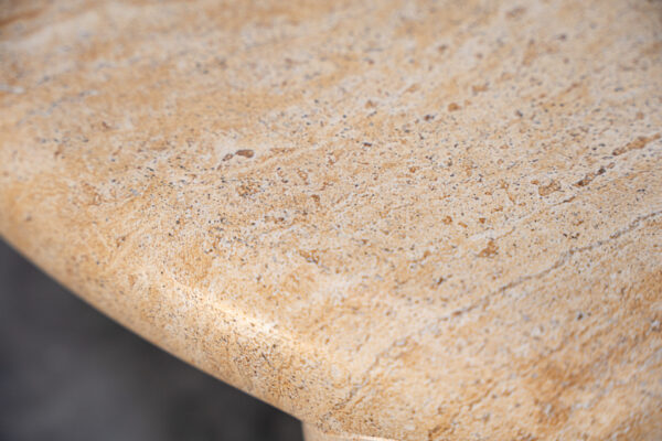 Marcus Coffee Table - 40"  Natural White, Roman Series - Image 5