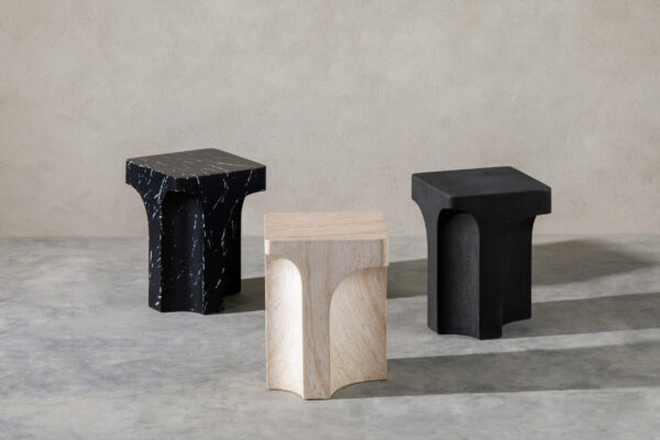 William Side Table - 14"  Travertine-like Beige, Palatial Series - Image 14