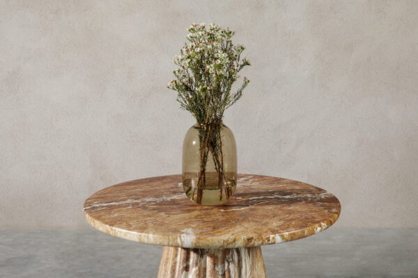 Gaius Coffee Table - 30"  Travertine-like Beige/Travertine-like Brown, Roman Series - Hình ảnh 10